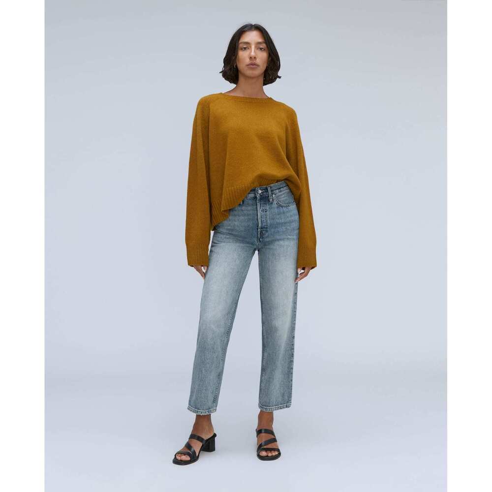 Everlane Women's Rigid Way-High® Jean in Vintage Light Wash, Size 24, Cotton